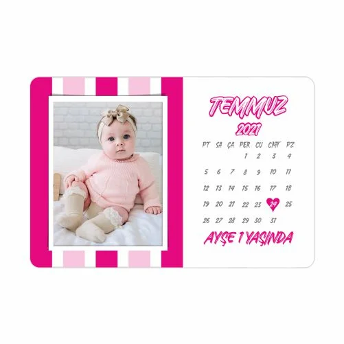 Takvim Tasarımlı Doğum Günü Magnet